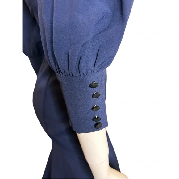 NWT Stop Staring 30s Style Navy Dress Size Small - Picture 8 of 16